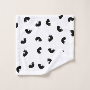 CUTE Patrón de gato negro y blanco
