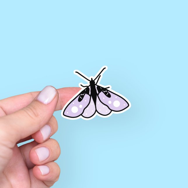Cute Pegatina de Polilla Morada (Subido por el creador)