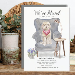 Cute perro Cockapoo hemos movido la Invitación