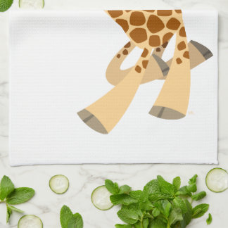 Cute Personalizado Ambling Giraffe Kitchel Toalla