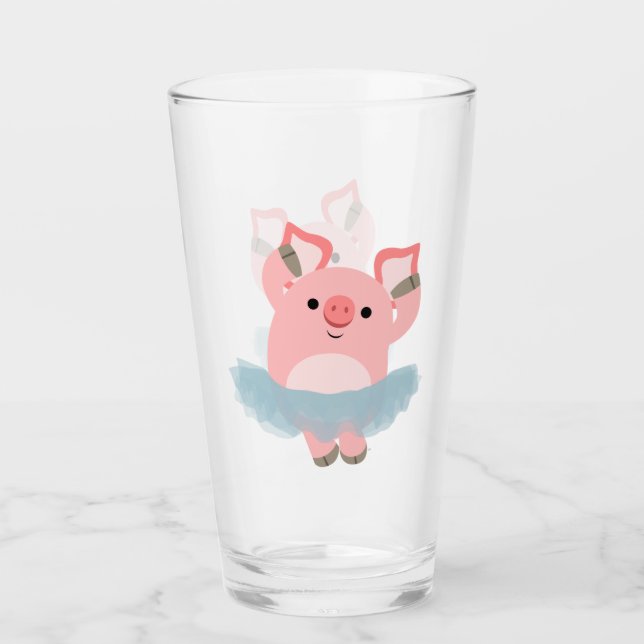 Cute Personalizado Ballerina Pig (Anverso)