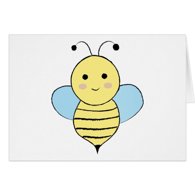 Cute Personalizado Bee (Anverso (Horizontal))