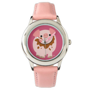 Cute Personalizado de chocolate reloj de cerdo