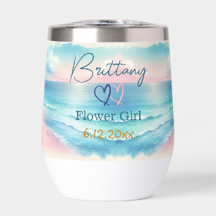 Cute Personalizado Flower Girl Coastal
