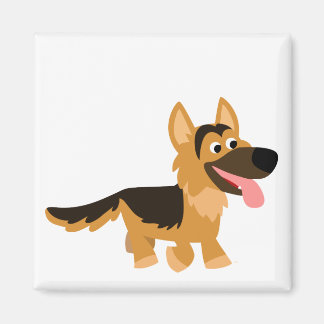 Cute Personalizado imán alemán de perro pastor