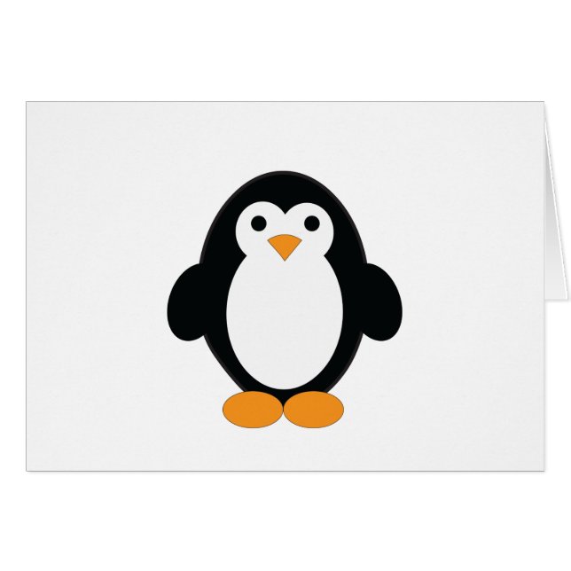 Cute Personalizado Penguin (Anverso (Horizontal))