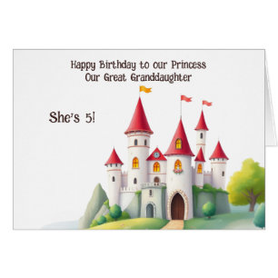 Cute Personalizado Princess Castle Photo Birday Ca
