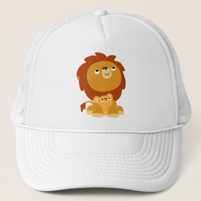 Cute Personalizado Protector Papá León y Gorra Cub (Anverso)
