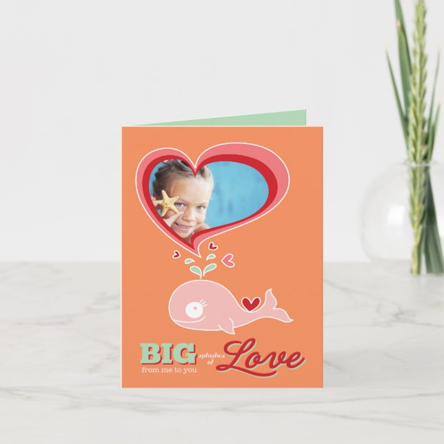 Cute Personalizado, tarjeta de foto de San Valentí (Anverso)