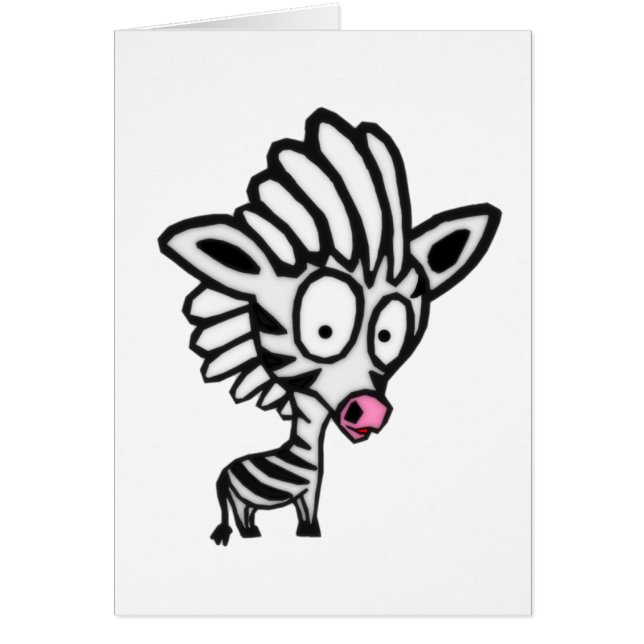 Cute Personalizado Zebra (Frente)