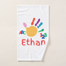 Cute Personalized Kid's ABC Hand Paint 123