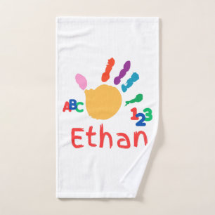 Cute Personalized Kid's ABC Hand Paint 123