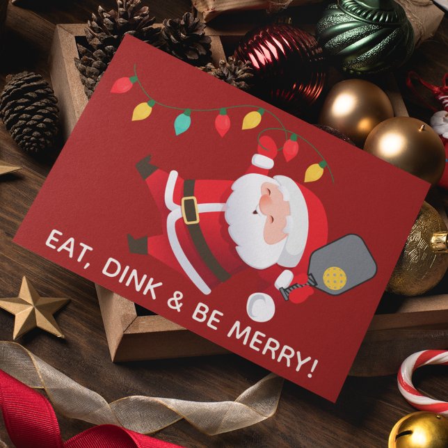 Cute Pickleball Santa Red Navidad Foto (Subido por el creador)