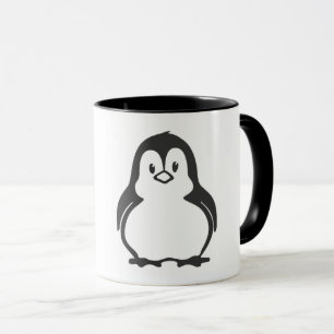 Cute pingüino café tazas