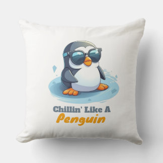 Cute Pingüino Cojín decorativo Regalo Salón