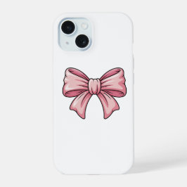 Cute Pink Bow Coquette Aesthetic iPhone Case