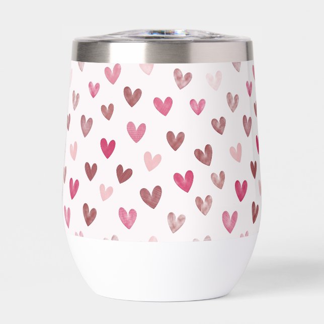 Cute Pink Heart Pattern – Romantic &Stylish Design (Frente)
