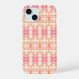Cute Pink & Yellow Abstract Kaleidope Print 