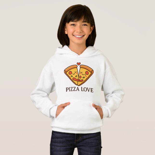 Cute Pizza Love Sticker (Anverso completo)
