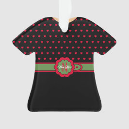 Cute Polka Dot Belt Vestido Navidad Ornamento