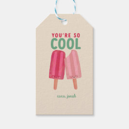 Cute Popsicles Summer Gift Etiqueta