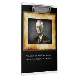 Cute Portapapeles Inspirador Napoleon Hill 