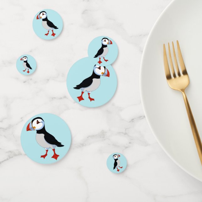 Cute Puffins Design Table Confetti (Grupo)