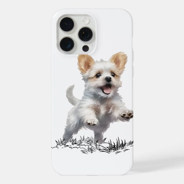 “Cute Puppy Funda para iPhone 15 Pro Max – Perro A (Reverso )