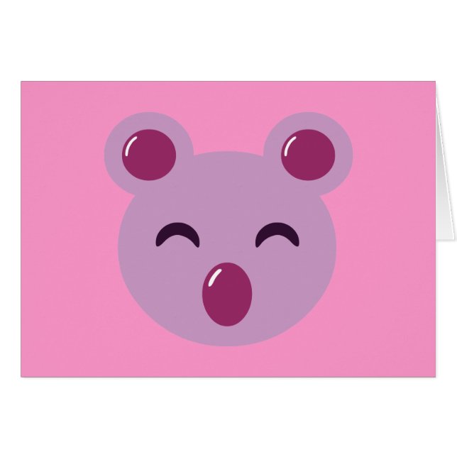 Cute Purple Koala Bear (Anverso (Horizontal))