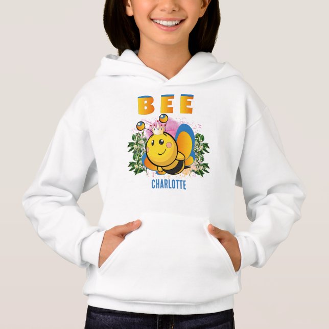 Cute Queen Bee Colorido Personalizado Lodge (Anverso)