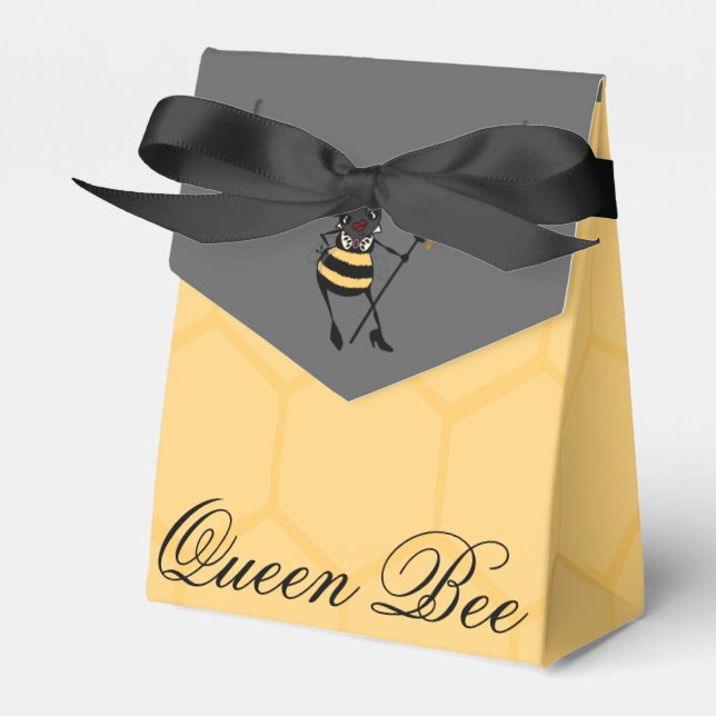 CUTE QUEEN BEE CON CAJA DE FAVOR DE TENT DE HONEYC (Front Side)