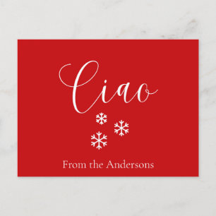 Cute Red Ciao Feliz Navidad
