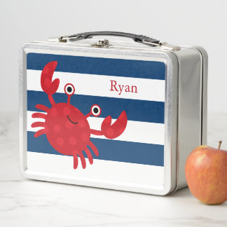 Cute Red Crab Lunch Box