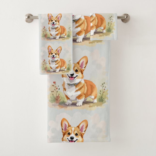 Cute Red Pembroke Welsh Corgi Dog (In situ)