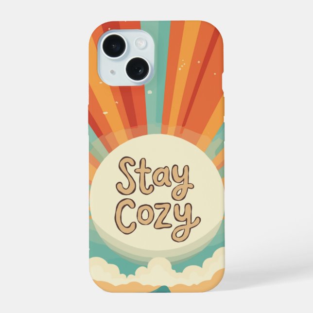 Cute Retro Funda de teléfono limpia | Mantente aco (Reverso )