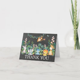 Cute Safari Jungle Baby Shower Gracias Nota