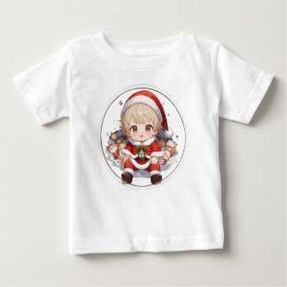 Cute Santa Baby T-Shirt - Christmas Infant Jersey 