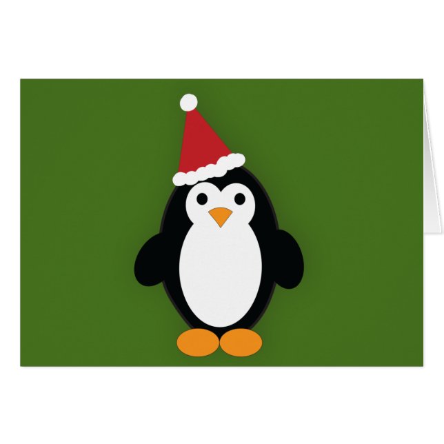 Cute Santa Penguin (Anverso (Horizontal))
