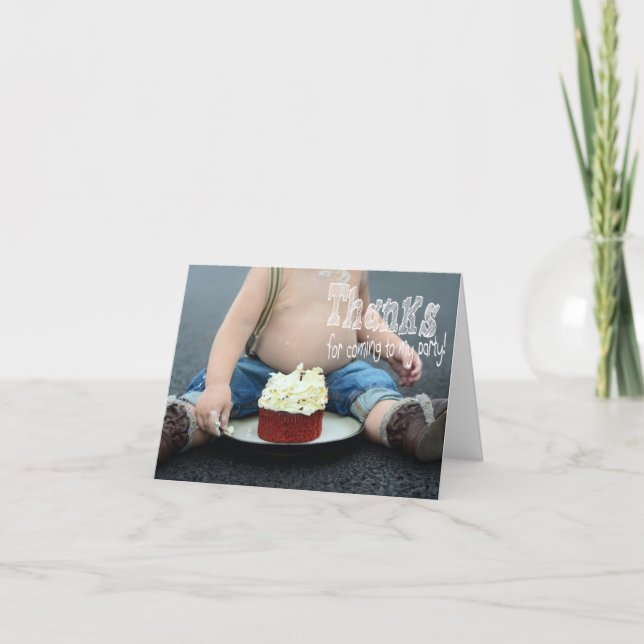 Cute, Scruffy Cumpleaños Gracias Tarjeta De Nota (Anverso)