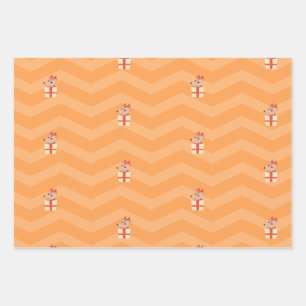 Cute Set 3 Hojas Opossum Papel de envolvimiento Po