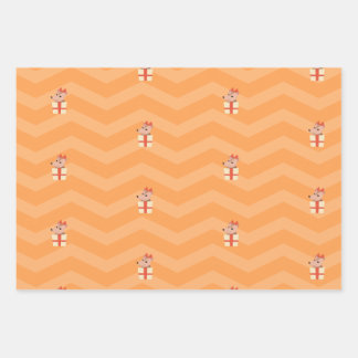 Cute Set 3 Hojas Opossum Papel de envolvimiento Po