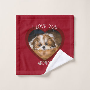 Cute shih tzu love Valentine heart photo