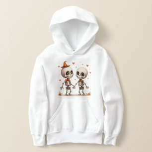 Cute Skeleton Couple Hoodie