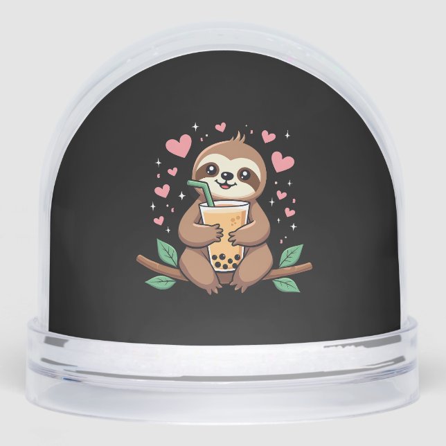 Cute Sloth Boba Bubble Milk Tea Kawaii Women Girls (Anverso)