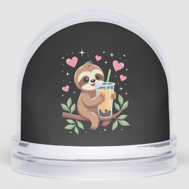 Cute Sloth Boba Bubble Milk Tea Kawaii Women Girls (Anverso)