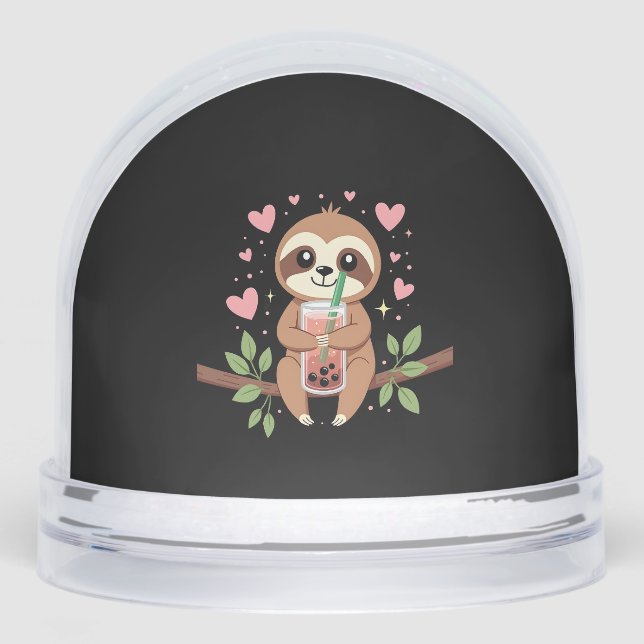 Cute Sloth Boba Bubble Milk Tea Kawaii Women Girls (Anverso)