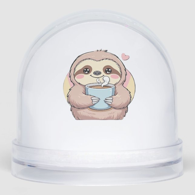 Cute Sloth Coffee Lover Shirt � Funny Fueled by Co (Anverso)