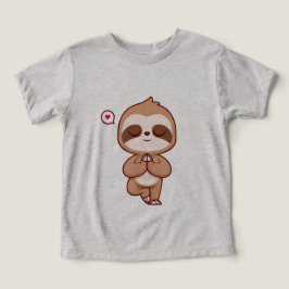 Cute Sloth Meditation Yoga T-Shirt | Funny Yoga En