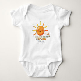 Cute Smiling Sun Birthday Wishes Baby Jersey Bodys