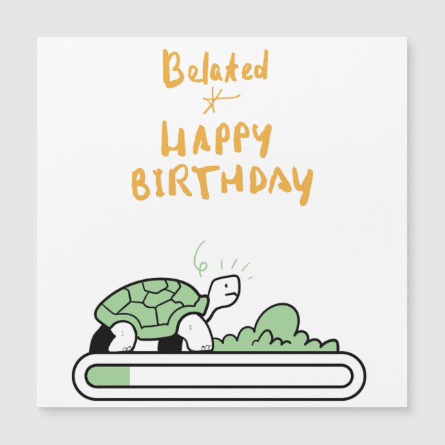 Cute Snail Belthday Card (Anverso)